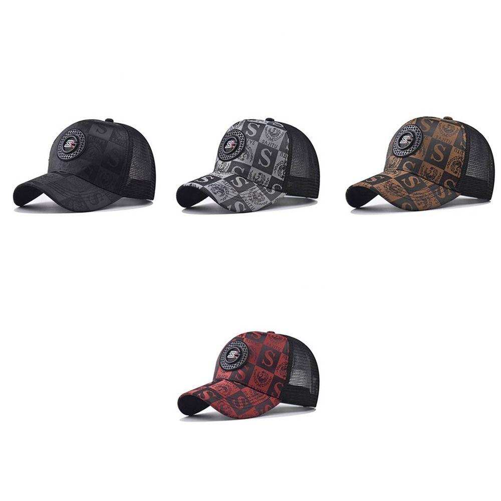 Trendy Embroidery S Men Women Mesh Baseball Cap Sunscreen Casual Sun Visor Hats Breathable Washable Hip Hop Hat