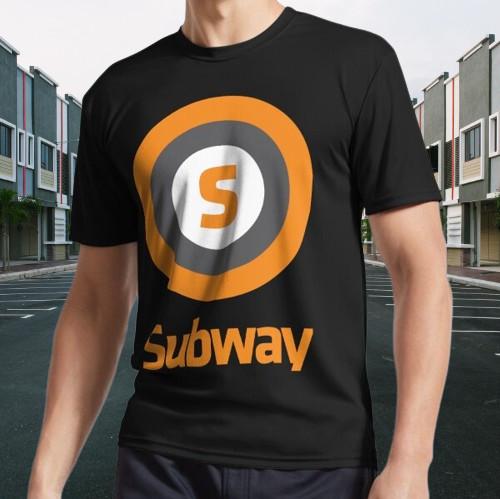 Subway Transportation Logo Active T-Shirt Funny Size S To 5XL