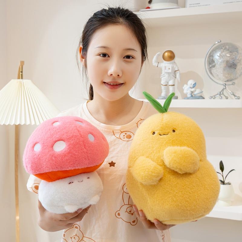Soft Vegetables Plush Toys Stuffed Garlic Celery Potatoe Eggplant Pumpkin Mushroom Radishes Broccoli Doll Early Education Props