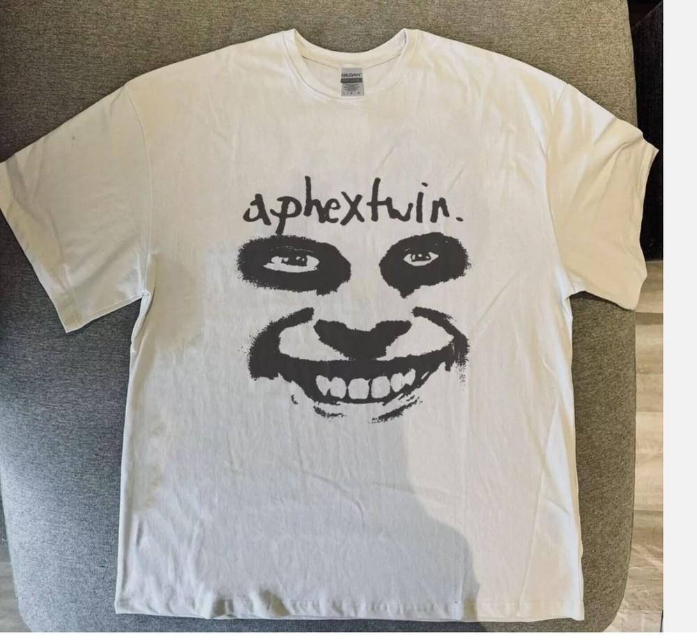 Редкий! aphex twin Хлопковая Белая Рубашка Унисекс от S до 5XL DO501 Унисекс Футболка XL
