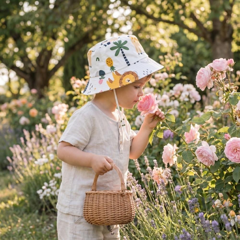 UV Protection Bucket Fisherman Hat Breathable Panama Hat Soft Baby Sun Bonnet  Outdoor Activities