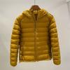 Autumn and Winter New Light and Thin Hooded Ribs Down Jacket Women's White Duck Down Short Fashion Warm Jacket