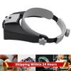 Headband Magnifier Adjustable Headband Head Magnifying Glass Multifunctional Wearable Magnifier for Reading Jewelry Watch Repair