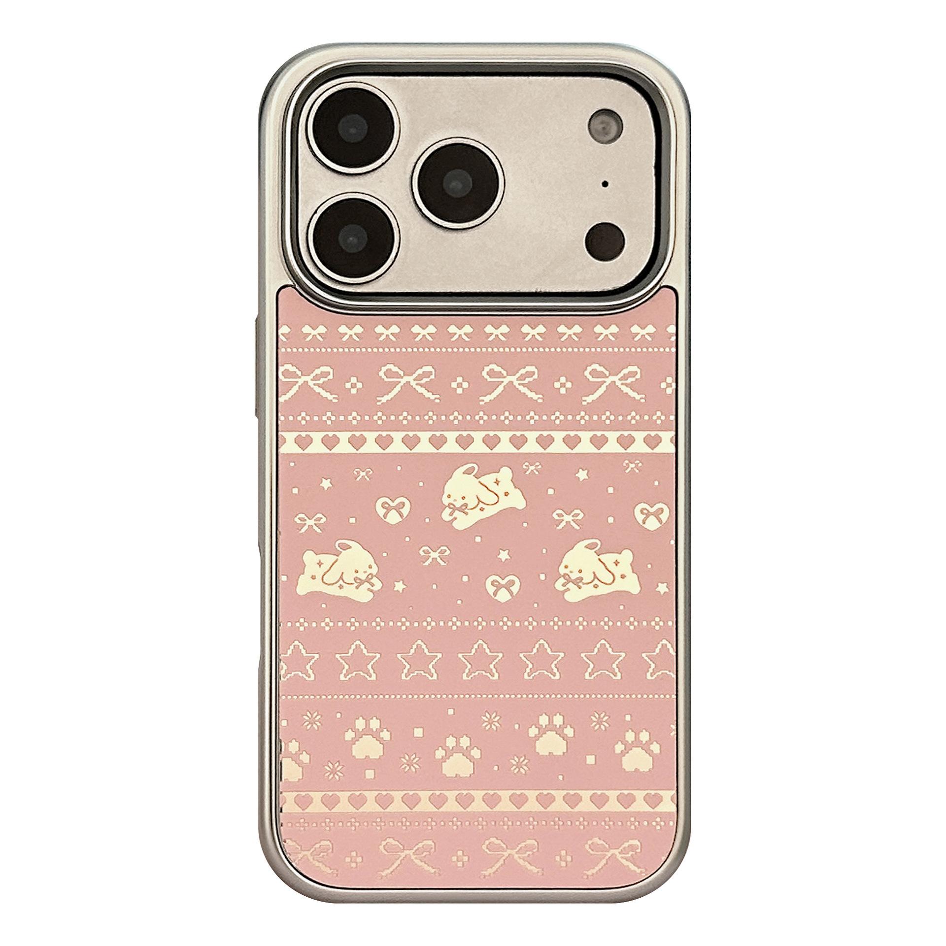 

Розовый чехол-кролик для iPhone 16, iPhone 17 и iPhone 17 Pro Max iPhone 11