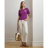 Ralph Lauren Zopfmuster Baumwolle Kurzarm Pullover Wmlrswesn820167500