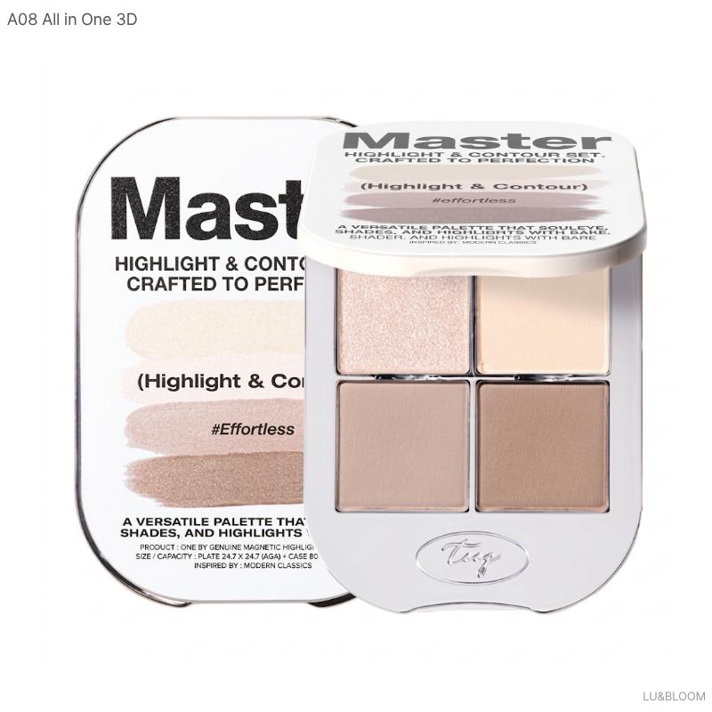 TooQ Uma Paleta de Sombra Magnética Original 4 Cores (+Presente grátis)