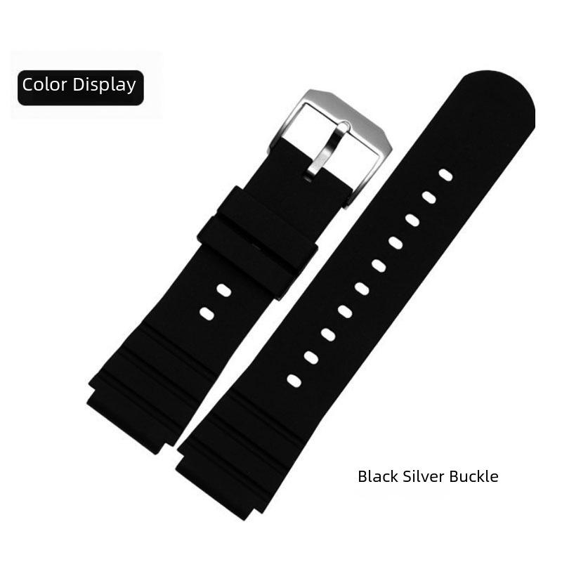 Luminoox Utomhusdykning 21mm Silikonarmband för Konvex Klocka