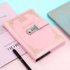 PU Leather Diary Writing Pads Hard Cover Personal Notebook Lockable Secrets Journal  Students