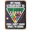 Billiards Metal Tin Signs Snooker Wall Art Posters Plaque Sign Vintage Iron Painting Decoration for Home Cafe Game Room Club Bar