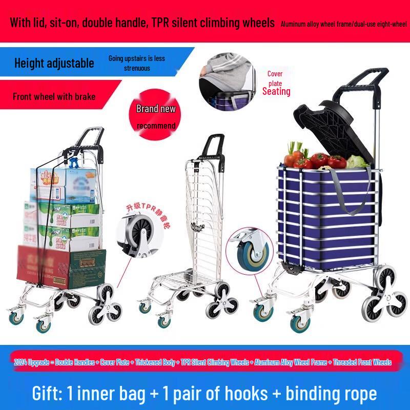 TANCHUAN Portable Foldable Shopping & Utility Cart