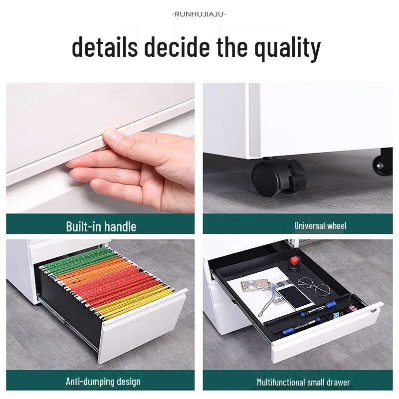 Under Desk Mobile File Cabinet