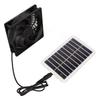 Solar Panel Fan Energy Saving Portable Easy To Use Solar Power Panel Exhaust Fan for Pet Houses for Greenhouse