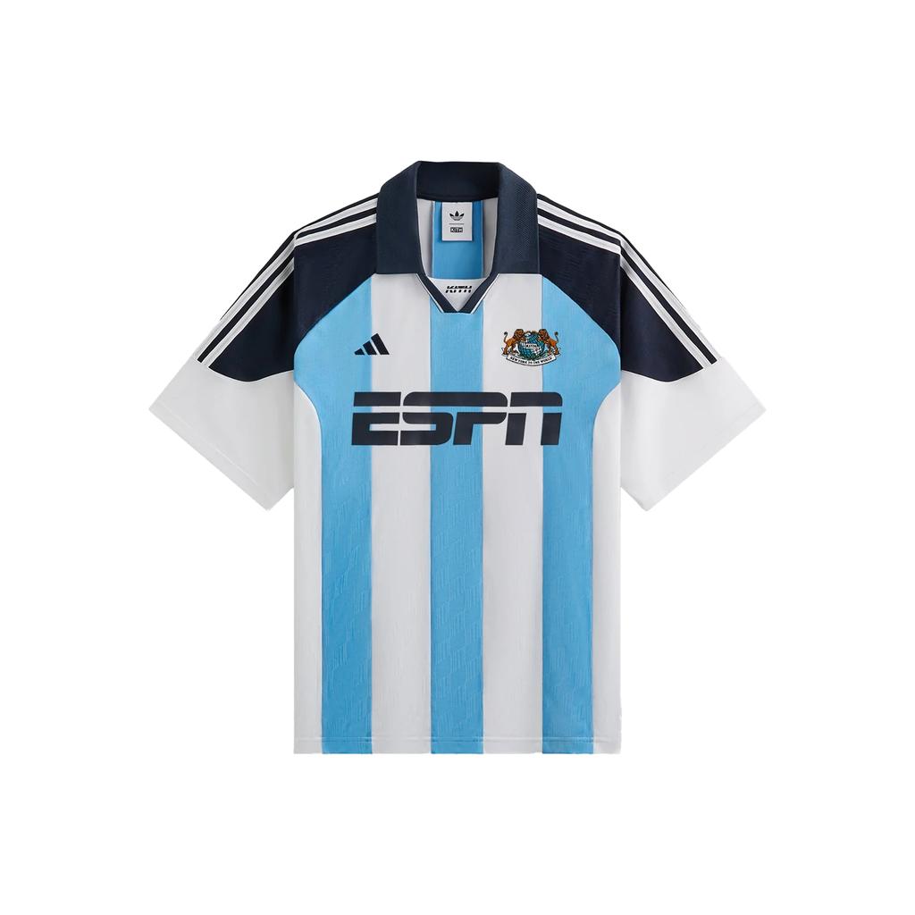 Kith For Adidas Football Espn Jersey  White / Blue Men Tops JF3233