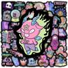 10/50pcs kawaii halloween stickers Purple Skull gothic graffiti Stickers for DIY Luggage Laptop Motorcycle Sticker