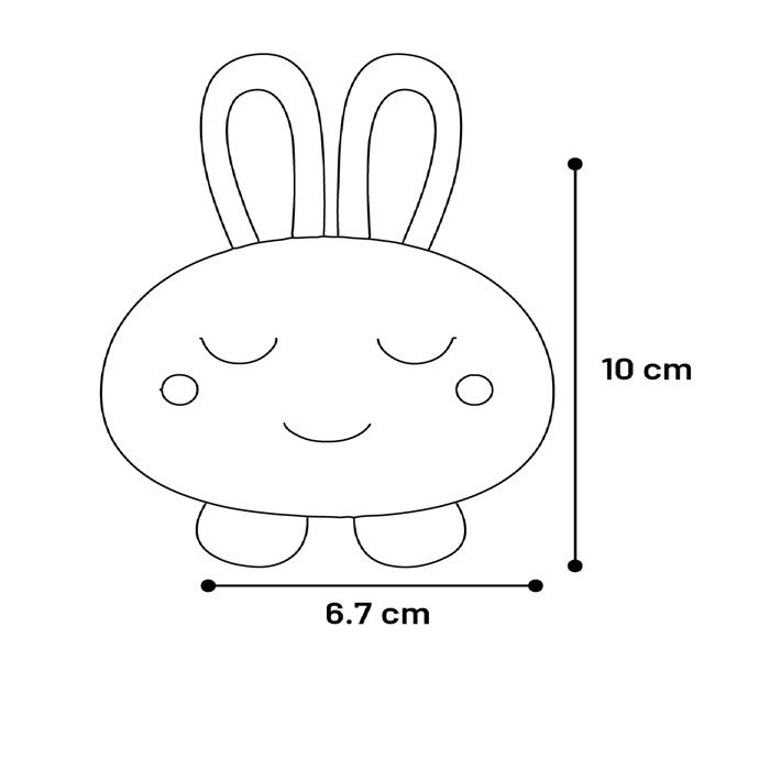 Jouet pour chat - EDEN - Oko Lapin - Cataire - Grelot intégré - Peluche polyester doux