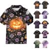 Kids Short Sleeve Halloween Printed T-Shirt for Daily Casual Wear