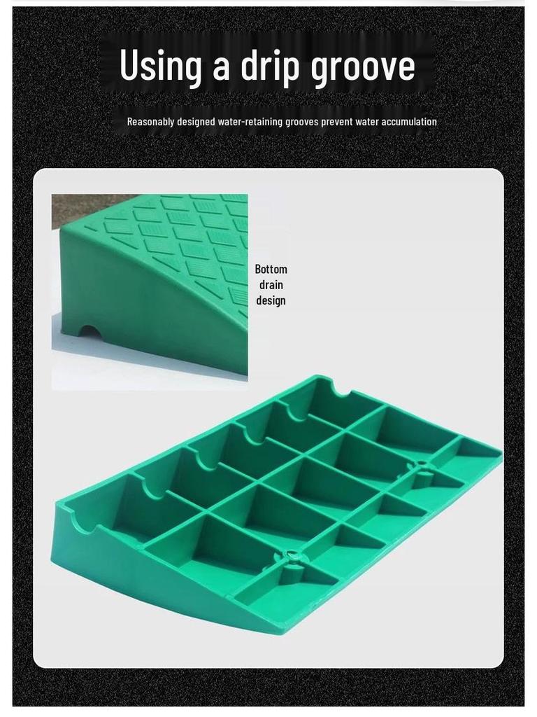 Plastic Uphill Ramp & Curb Speed Bump Pad