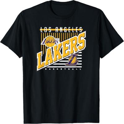 LOS ANGELES LAKERS NBA Los Angeles Lakers Supere Acima Camiseta Preta de Gola Redonda