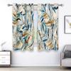 Tropical Vegetation Green Curtains Digital Printing Curtain Rod Pocket Curtains For Living Room Bedroom Home Decoration 2PCS