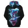 Men's CLlothing Shark Pattern Hoodie 3D Horror Gothic Whale Print Top New Hoodie Women's Harajuku 2k Sweatshirt Hooed Tops