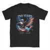 Novelty Patriotic Eagle And Flag 250 Years TShirts for Unisex Round Collar 100 Cotton T Shirt  Short Sleeve Tees Clothing
