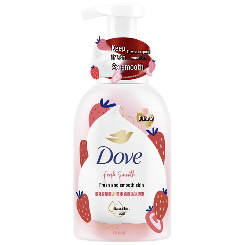 Dove Sweet Strawberry Oat Milk Foaming Body Wash