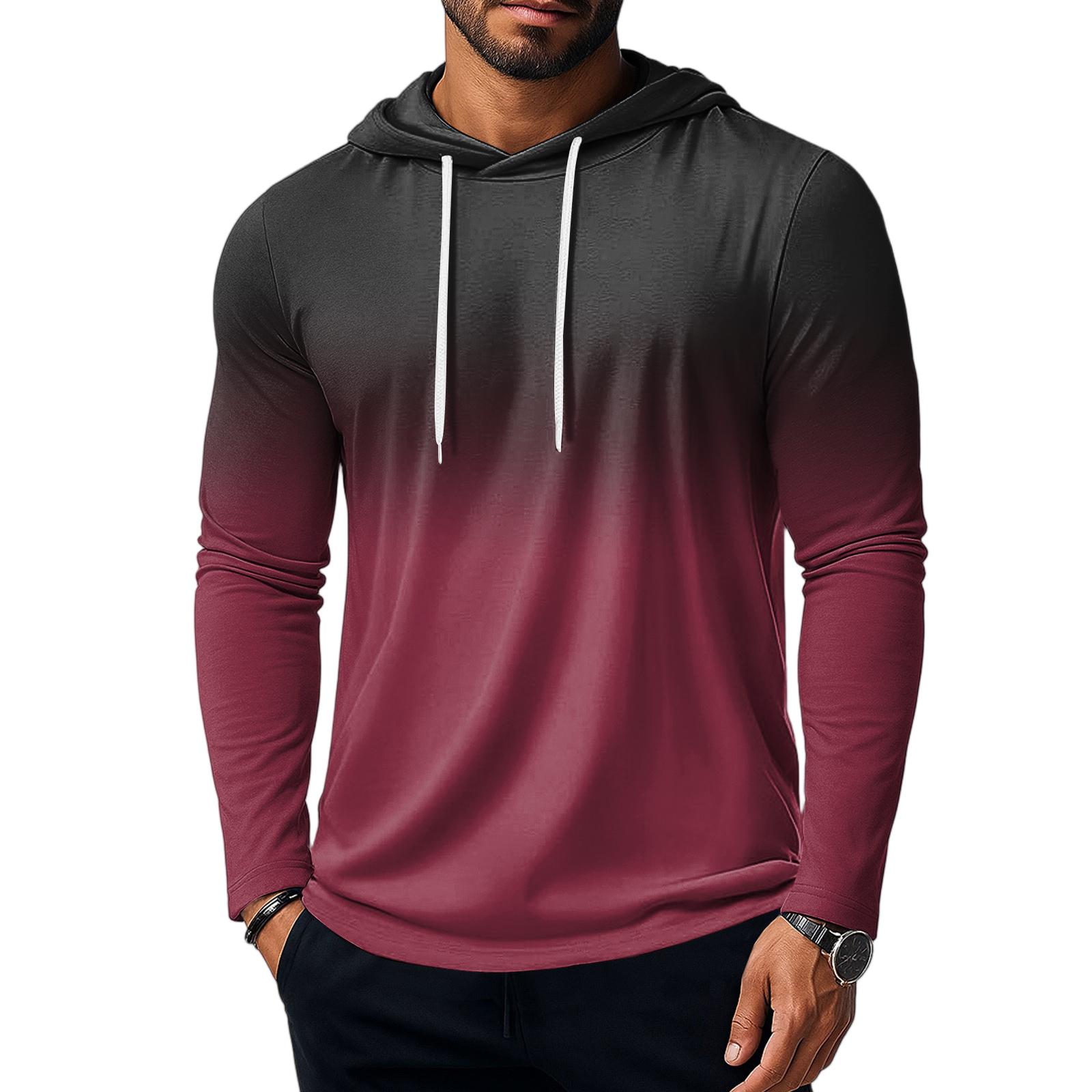 

Мужская толстовка, свободная однотонная уличная теплая дышащая футболка, топ XL