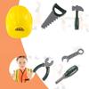 7Pcs Construction Worker Costumes for Boys,Toddler Dress Up Clothes,Kids Builder Career Outfit,Pretend Role Play Toy Set