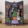 1pc, Cozy Nightmare Before Christmas Home Decor Blanket: Perfect Flannel Throw for Bedroom, Living Room, Travel, Camping, Car