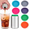 Silicone Soda Can Cover Lids Food Grade Vibrant Color Leakproof Universal Fit BPA Free Can Covers Beverage Can Lids