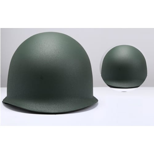 Heavy-duty US Military M-1 Steel Military Helmet, WWII Early Model, for Survival and Airsoft, Includes Band and Helmet Net, 3-Piece Set