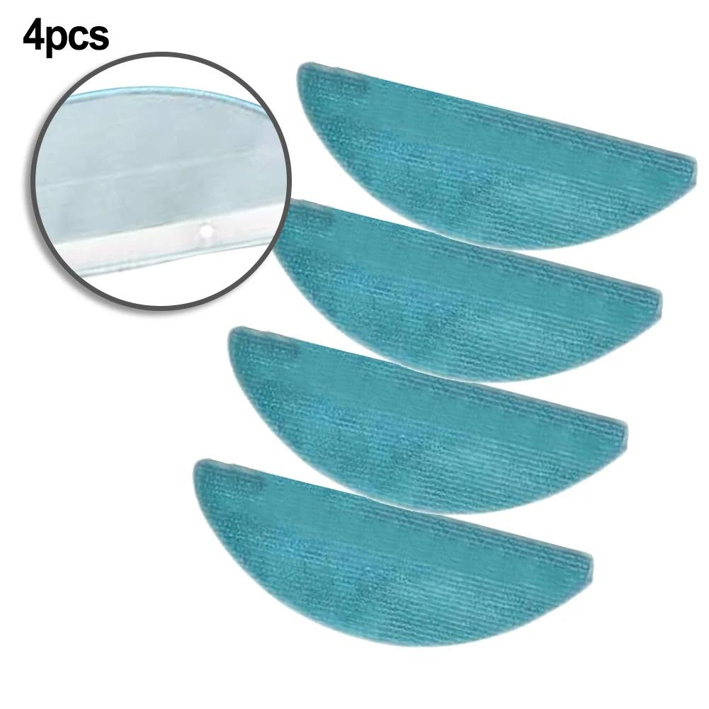 4 Pack Microfiber Mop Cloth Kit For Cecotec For Conga M50 Robot Vacuum Cleaner Replacement Floor Mopping Accessory