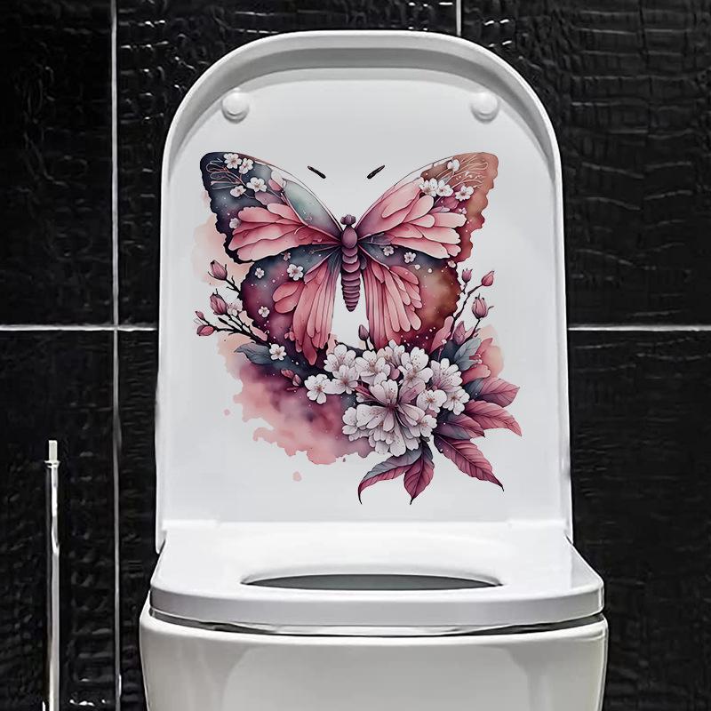 

Наклейки на стену в виде бабочек, съемные наклейки для ванной, кухни, плитки, холодильника, шкафа, наклейки для домашнего декора и туалета 30x30CM