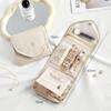 Popular Foldable Jewelry Case Roll Travel Organizer Portable for Journey Earrings Rings Diamond Necklaces Brooches Storage Bag