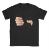 Oversized TShirt Summer Hand Squeezing Trendy Cool TShirts Cotton Tee Shirt for Men Y2K Basic Design Short Sleeve Tops
