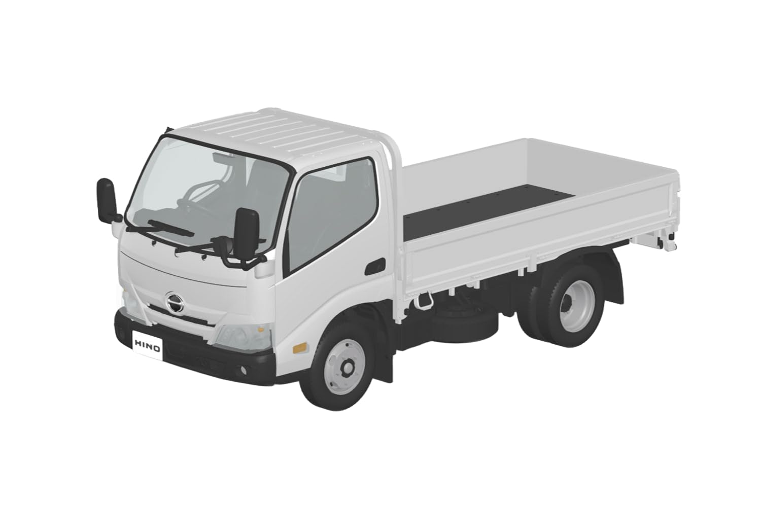 

Aoshima Bunka Kyozai Rakupla Snap Kit Hino Dutro Бортовой весовой пластмассовый набор для сборки (АОСИМА) нет. 23-WE (белый) 1/32 Предварительно окрашенный белый