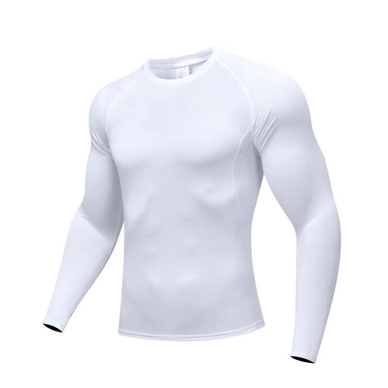 Men's Pro High-Elastic Sports Tights and Quick-Drying T-Shirts for Running, Fitness, Basketball, and Training