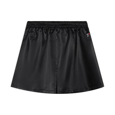 Li Ning Sports Trend Series Solid Color Embroidered Pattern A-Line Skirt Women Skirts Black ASKS122-1