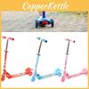 Kids Iron Three Wheel Scooter With Flashing Illumination And Compact Folding