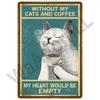 HD Metal Tin Sign Vintage Coffee House Retro Poster Wall Decor for Kitchen Cafe Bar Home Decoration