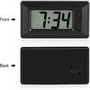 77x42.4x17.7 Mm Ultra Thin Electronic Clock with Adhesive Pad LCD Digital Date Time Calendar Display for Car Dashboard Home Desk Office