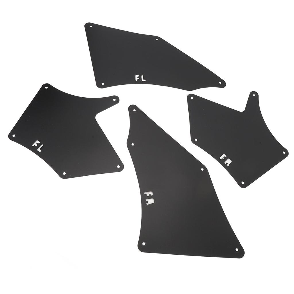 4PCS Splash Guards Liner Shields with Clips Front Left Right Wheel Inner Mudguards Liner Set for Tacoma 2005 To 2020 Black