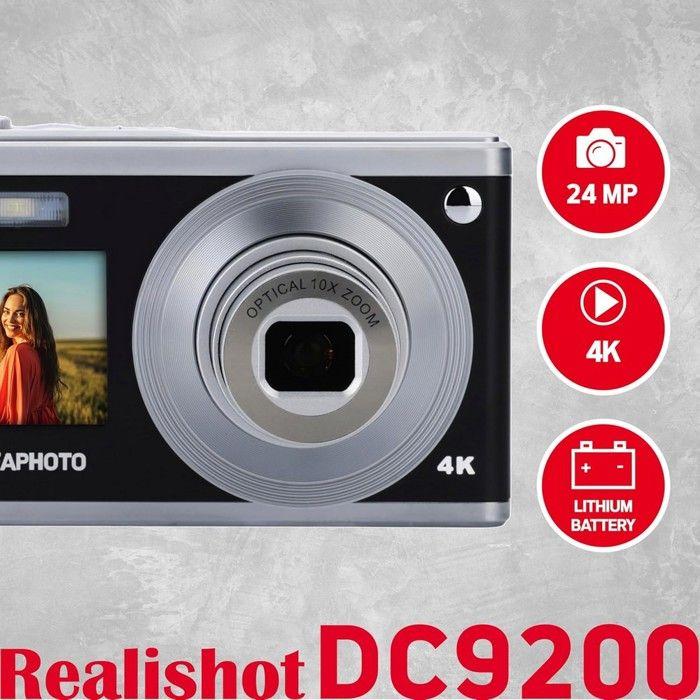 AgfaPhoto Realishot DC9200 Noir - Appareil Photo Numérique Compact