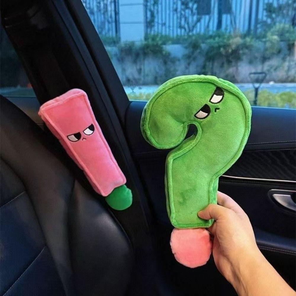 Novelty Long Strip Plush Pillow Soft Car Seat Protector Cute Stuffed Toy Car Seat