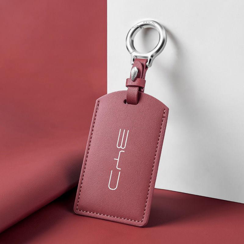 For BYD Atto3 Yuan Tang EV Han Qin Song Plus DMi Dolphin S7 S6 L3 M6 F3 F0 Leather Car NFC Card Samrt Key Case Cover Keychain