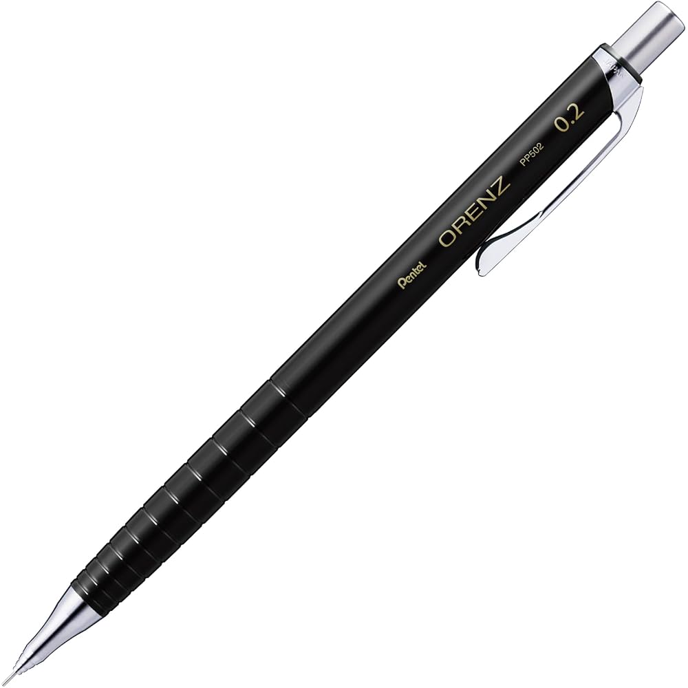 Pentel Mechanical Pencil Orenz 0.2 mm Black Shaft XPP502-RA