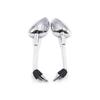 Blackened Reflective Rearview Mirror for Vespa Sprint 150 - Original Style