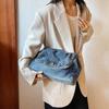 Women's 2024 Retro Casual Denim Chain Shoulder Bag – Large Capacity Commuting Tote