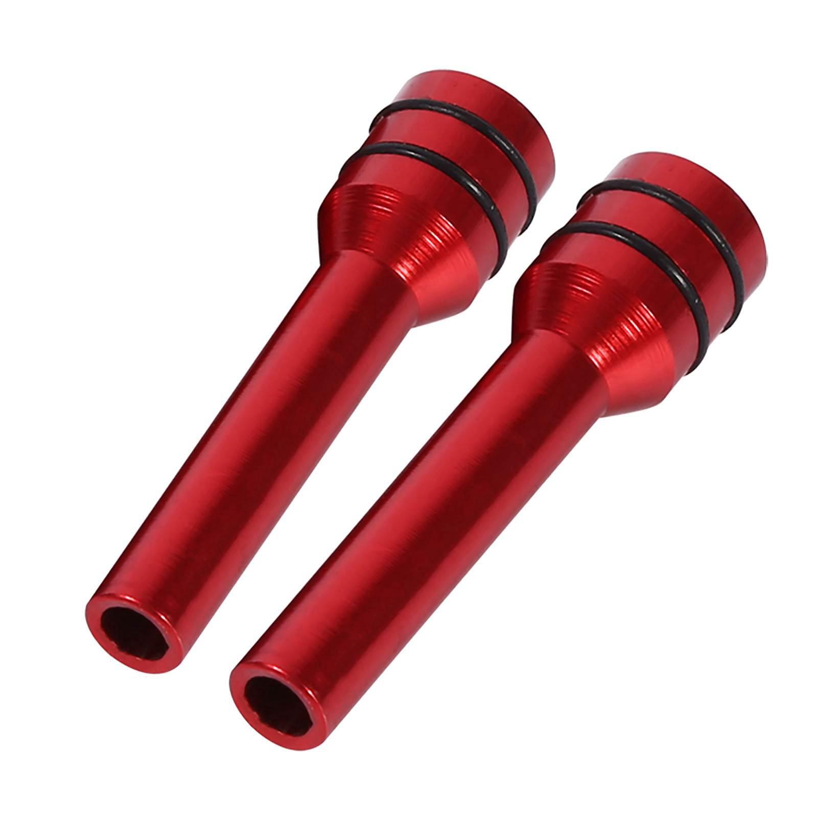 

2 шт. алюминиевые штифты ручки замка двери салона автомобиля грузовика красные красный