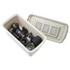 Hakuba Humidity-Proof Storage Case Dry Box AG+ 15L Silver Ion Antibacterial Stackable Warm Gray KMC-89AG15WG